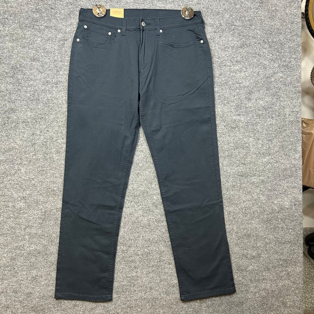 Levi's 505 Regular Fit Jeans Men Blue Denim Pockets Straight Fit Zip Fly - 34X32